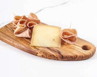 Small Cutting Board handmade from Olive Wood| Custom Chopping Board  (+Free Personalization & Beeswax Wood Conditioner)