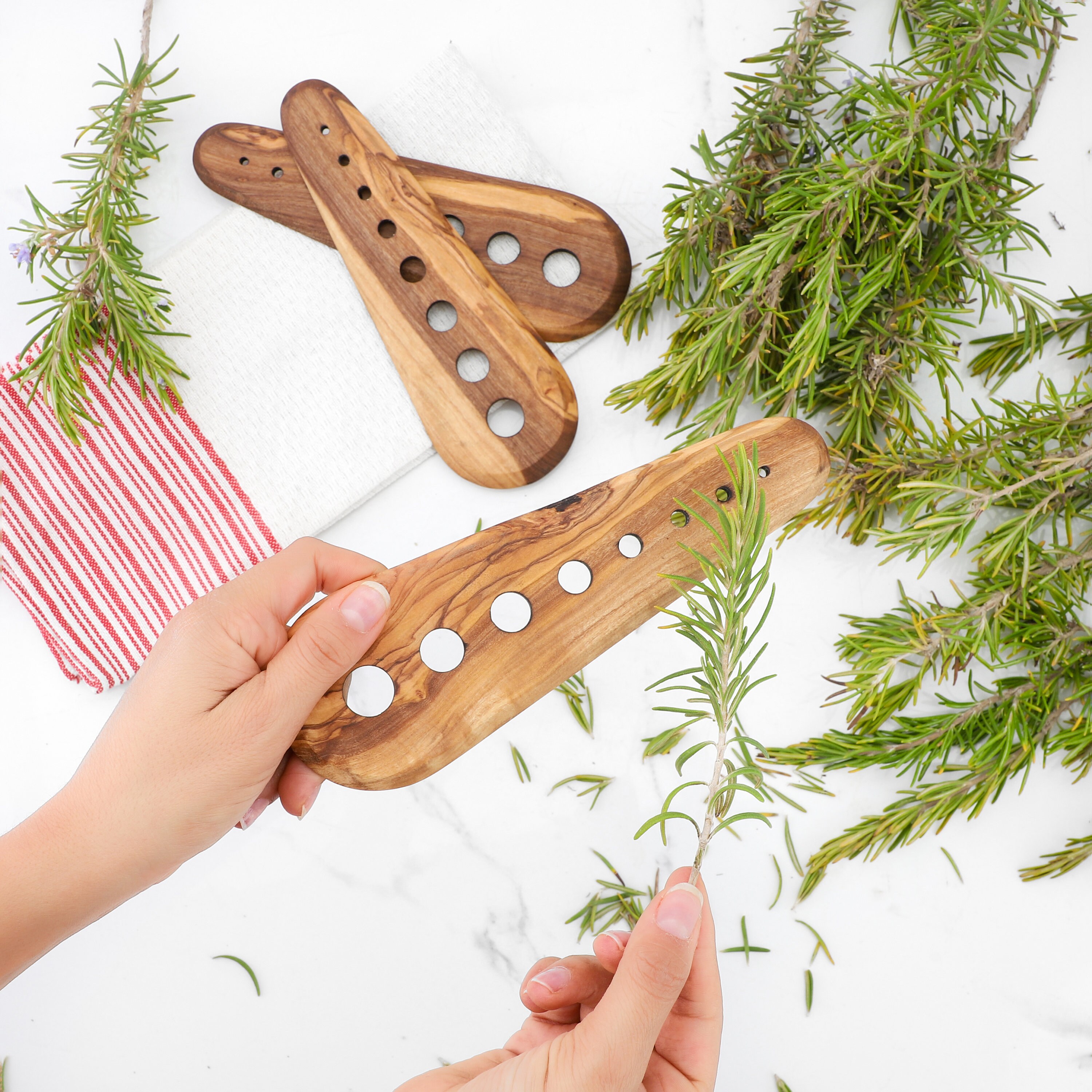 Herb Stripper Handmade From Olive Wood/ Chef Gifts/ Kitchen