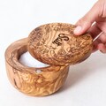 Olive Wood Salt Cellar with Lid Personalized Salt Box wooden Salt Keeper Custom Gift Box +FREE Spoon, Personalization & Wood BeesWax product logo