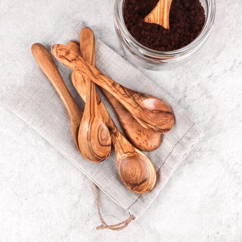 Olive Wood Spoons Set of 4 Great Wooden Spoons Etsy