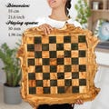 Wooden Chess Board only handmade from Olive Wood | Wooden Checkers Boards | Personalized Chessboard +FREE Personalization & Wood BeesWax product logo