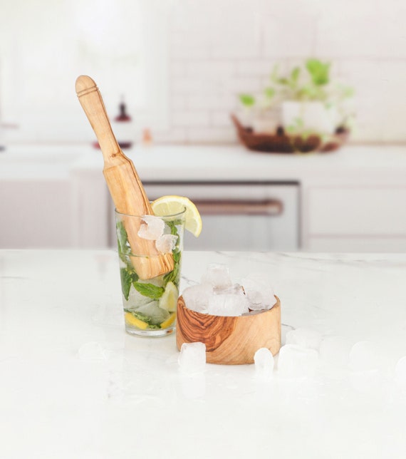 Pilon Mojito avec récipient à glace fait à la main à partir de