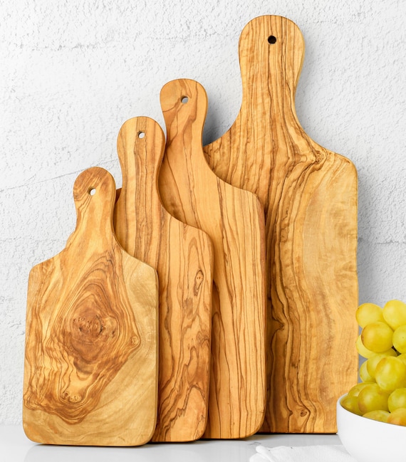 Large cutting board olive wood. Center piece for your kitchen, rustic