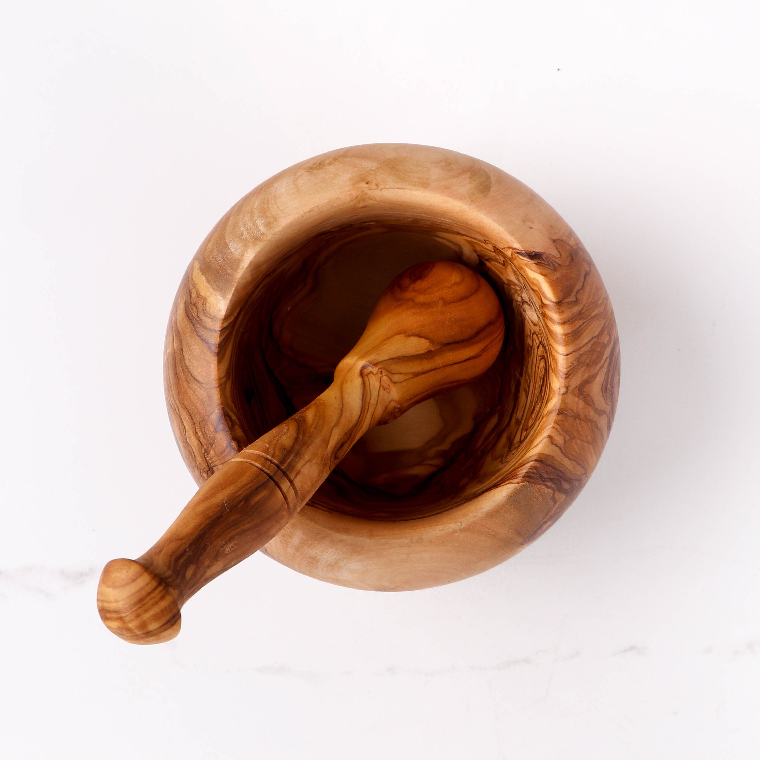 Large Olive Wood Mortar and Pestle of 6.3 Enjoy the Etsy