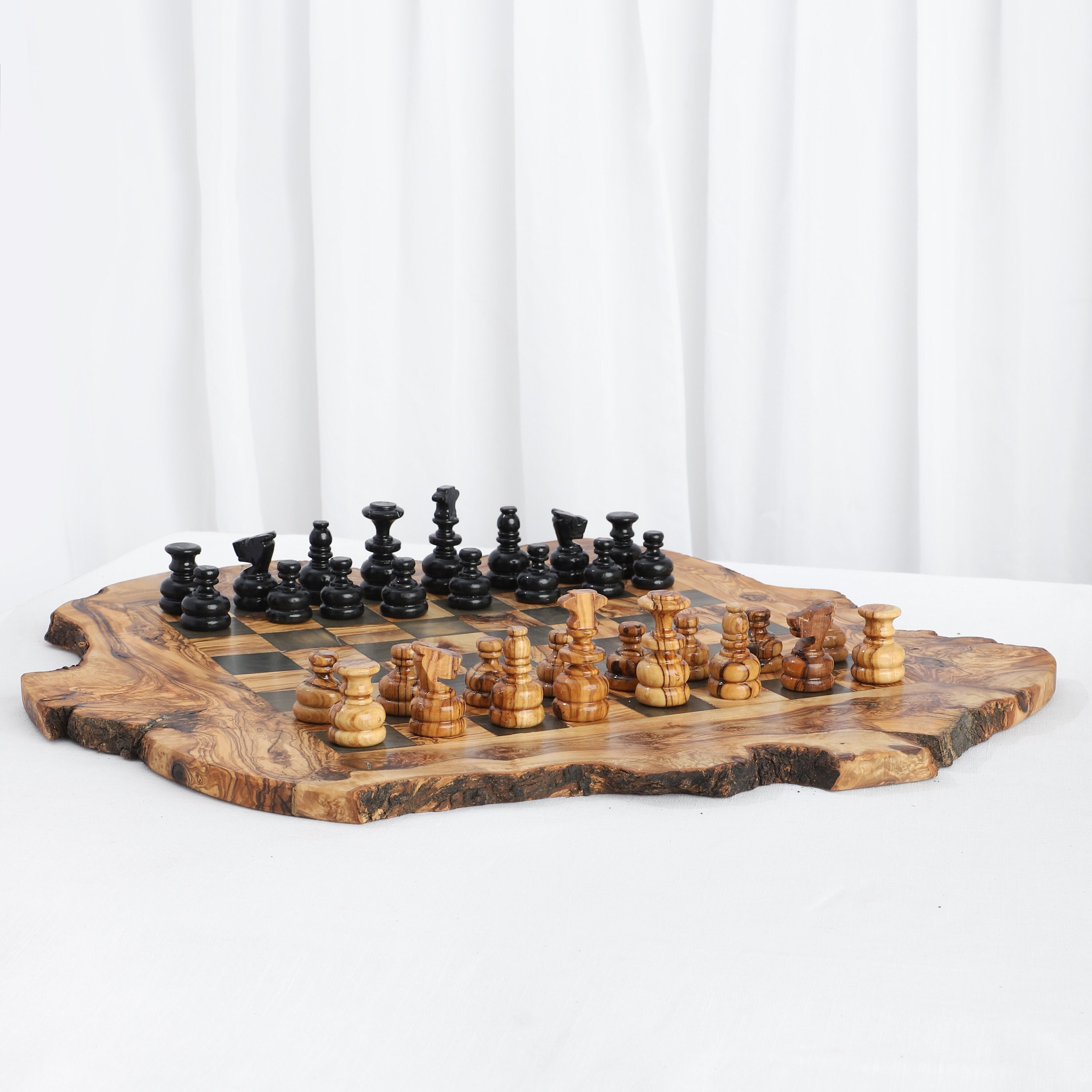 Olive wood Rustic Chess Board with legs MR OLIVEWOOD® Wholesale USA – MR  OLIVEWOOD® Wholesale USA & Canada