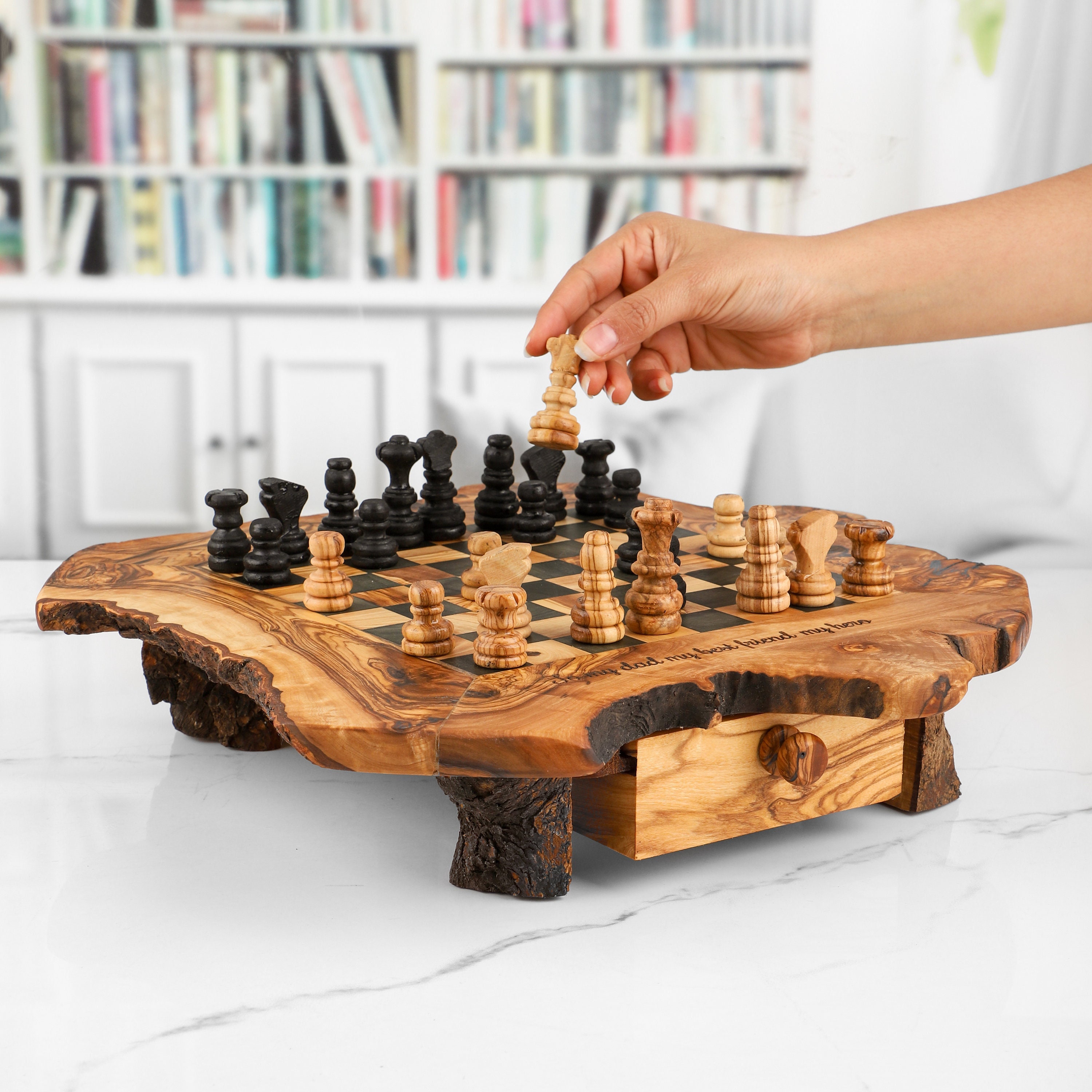 Trademark Games 2 Player Wood Chess & Reviews