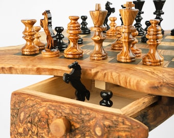 Olive wood Rustic Chess Board with legs MR OLIVEWOOD® Wholesale USA – MR  OLIVEWOOD® Wholesale USA & Canada