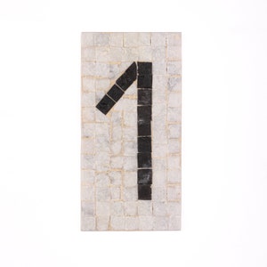 Mosaic House Numbers Handmade of natural Stones| House Numbers Tiles | Mosaic House Number Sign