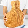 Handmade Olive Wood Cutting Board with Handle: Rustic Kitchen Decor product logo