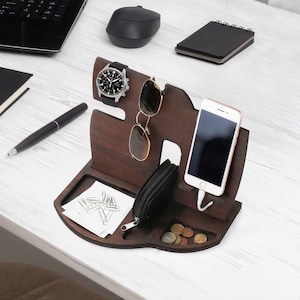Desk Organizer for your Men, Dad and Husband  (+ Free Engraving)