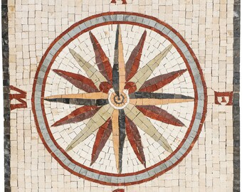 Compass Rose Tile Floor - Etsy