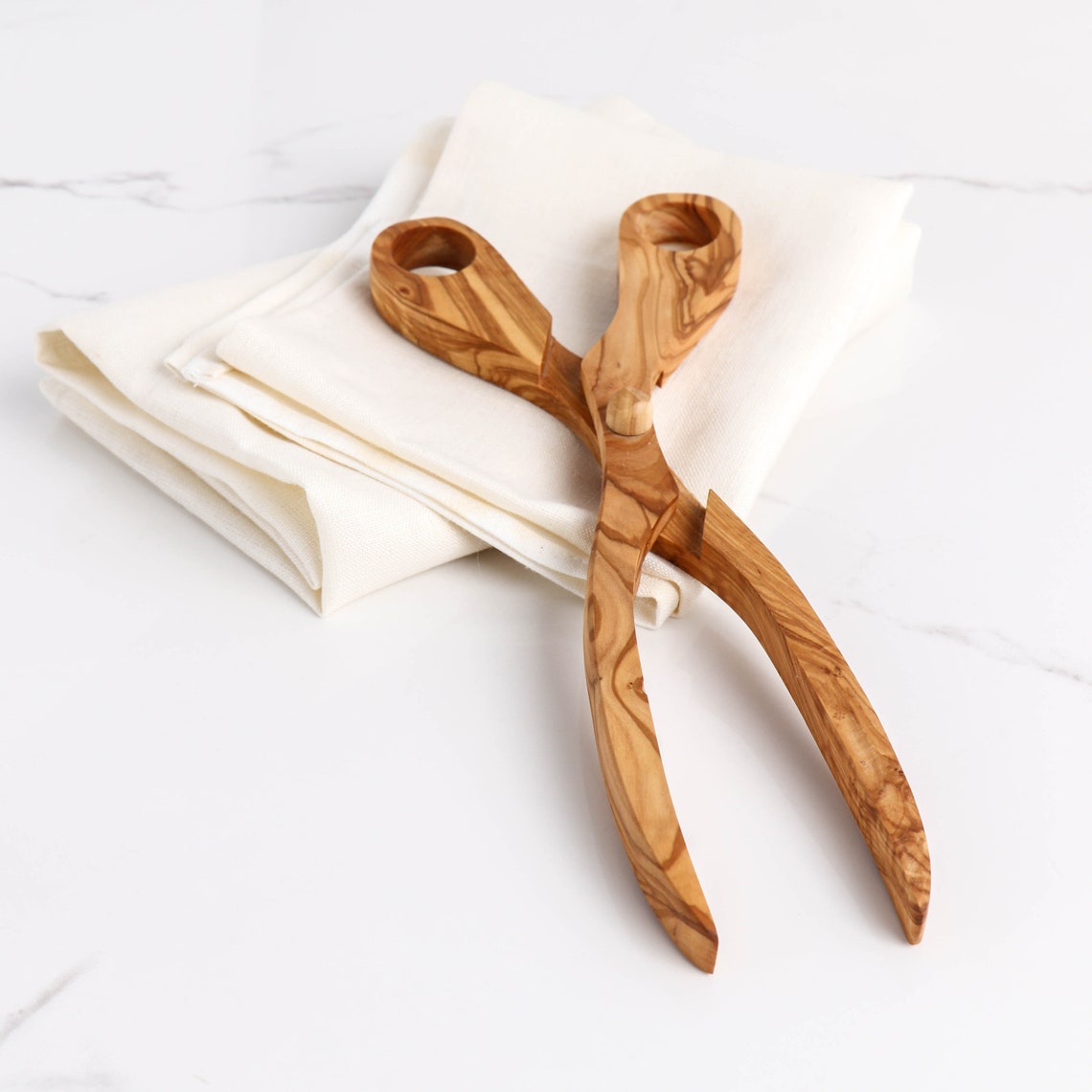 Olive wood salad tongs Wood toast tongs Bread Tongs Free Etsy