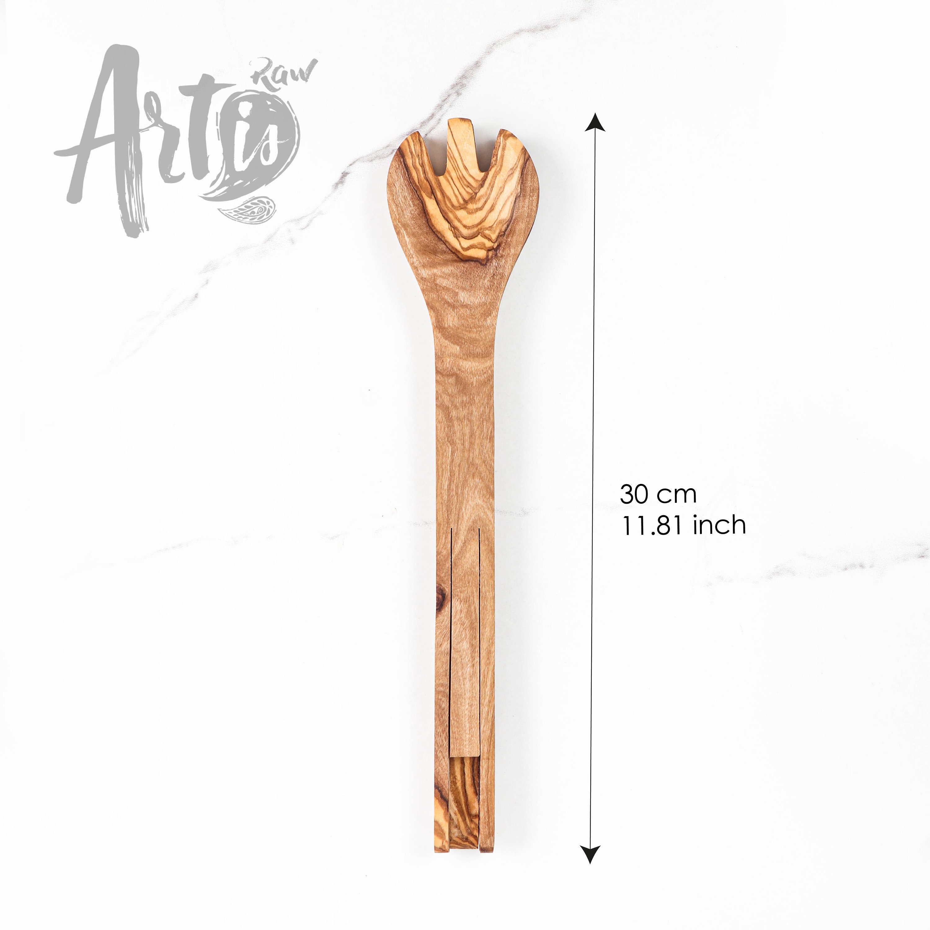 Large Olive wood salad tongs Clip for BBQ Bread Tongs Etsy