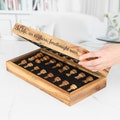 Travel Chess Set with Storage | Personalized Wooden Chess Board Handmade from Olivewood | Luxury Chess Set for Gift & Home Decor product logo