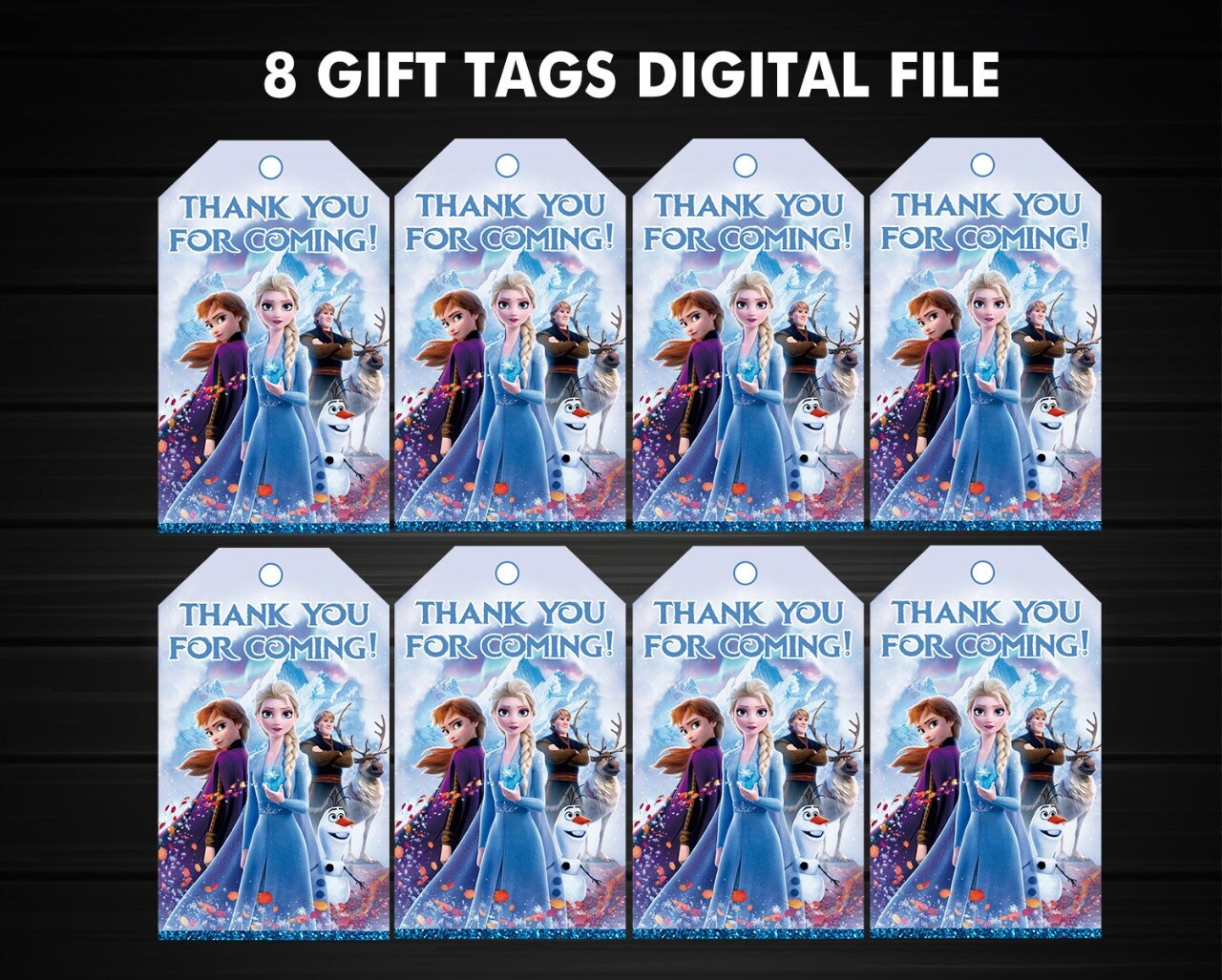 Personalised FROZEN Party Bag Stickers – 45mm Round Sweet Bag Seals – Stickwithuz