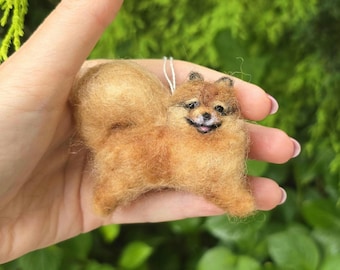 ポメラニアン・スピッツの子犬：リアルなぬいぐるみ犬、OOAK