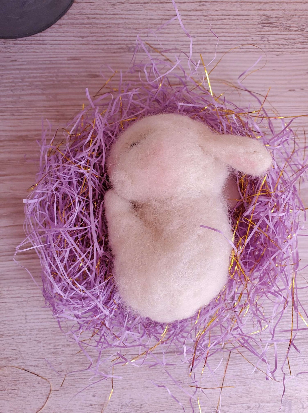 Needle Felted Bunny Sleeping Bunnies Easter Needle Felted Wool Bunny - Etsy