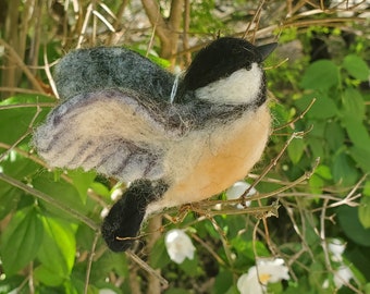 Needle Felted Flying Bird Needle Felted Birds