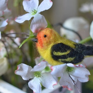 Needle felted birds. Spring birds. Easter birds. Birds home decor. Needle felted animals. Birds ornament. Needle felted Christmas ornament. image 4