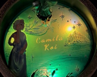 【新品未開封】 ASTRO SPECIAL MUSIC GIFT Personalized Vintage Music Box With Constellations Rotating