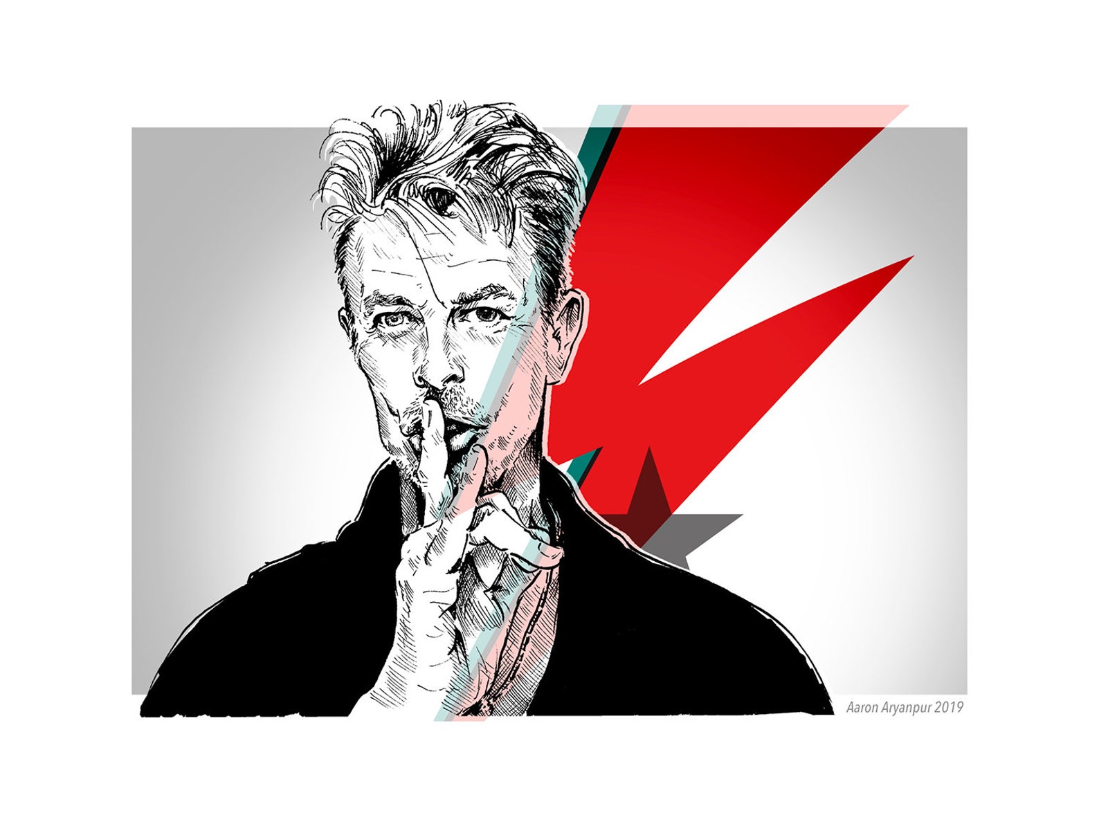 David Bowie Art Print 7x5 Etsy