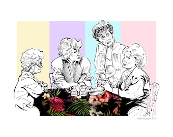 Golden Girls Art Print 7x5