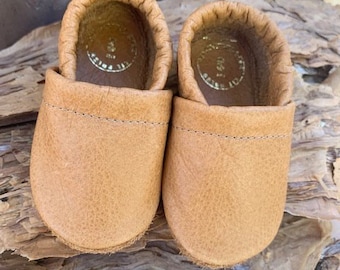 Handmade Baby Barefoot Soft Sole Moccasins - Leather Moccasins for Boys and Girls - Toddler Shoes from Australia