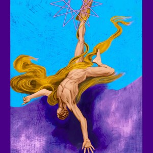 The Hanged Man tarot art print