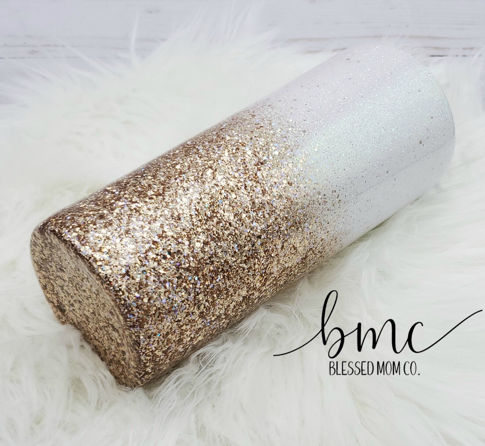 White & Gold Tumbler Customized Stainless Steel Tumbler Etsy