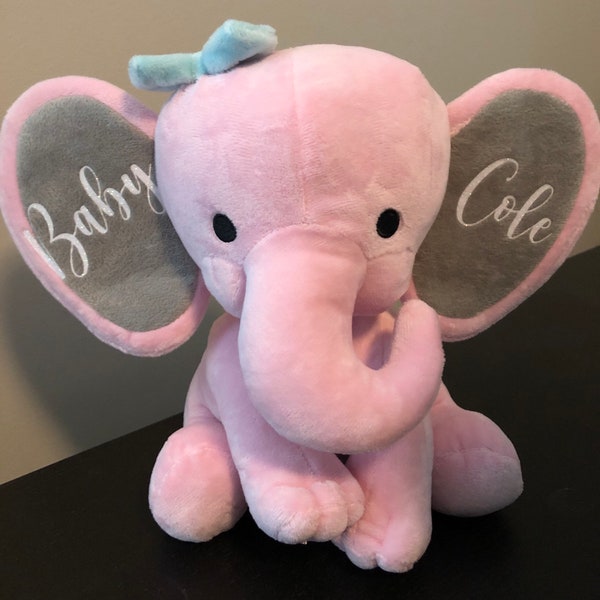 Elephant Plush Gift Personalized