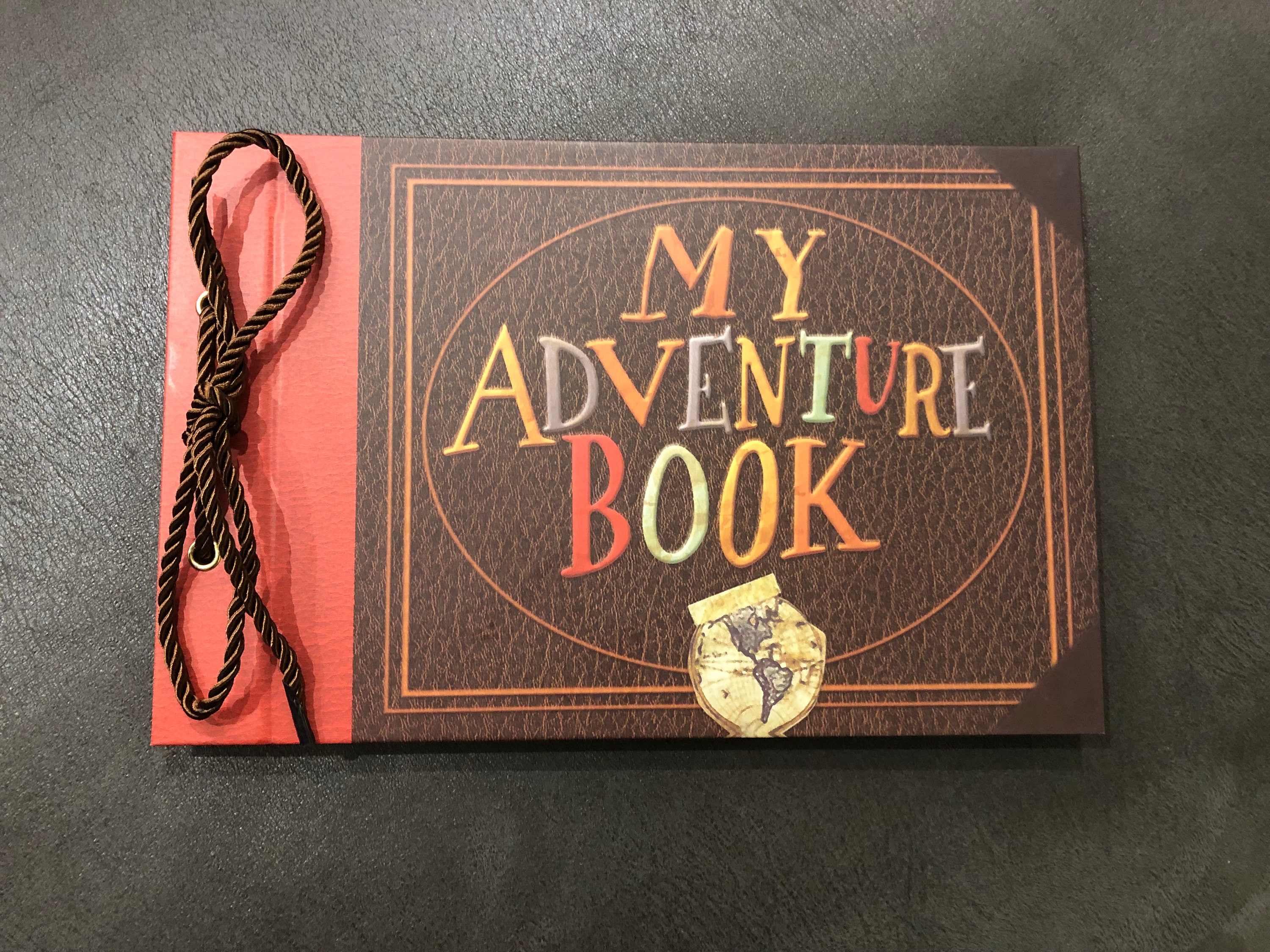 My Adventure Book, DIY Pixar Up Themed Scrapbook Album, 80 Pages Blank  Kraft Paper