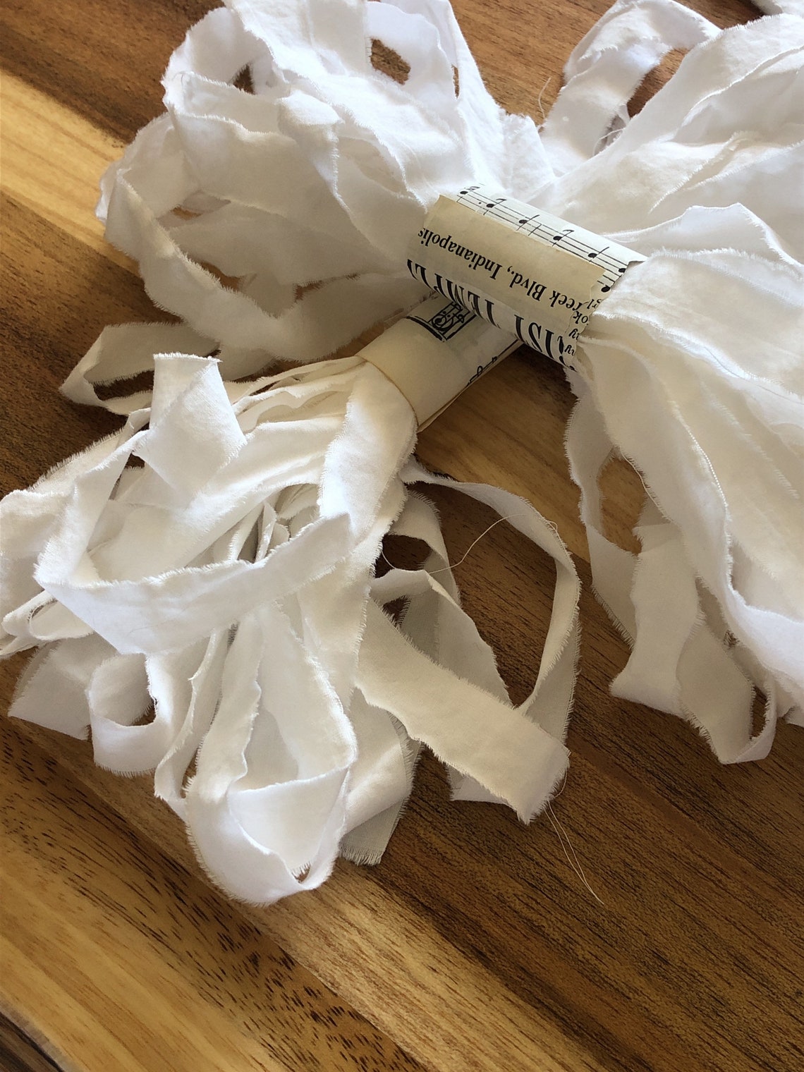 100 Cotton Hand Torn Hand Frayed Fabric Ribbon Etsy