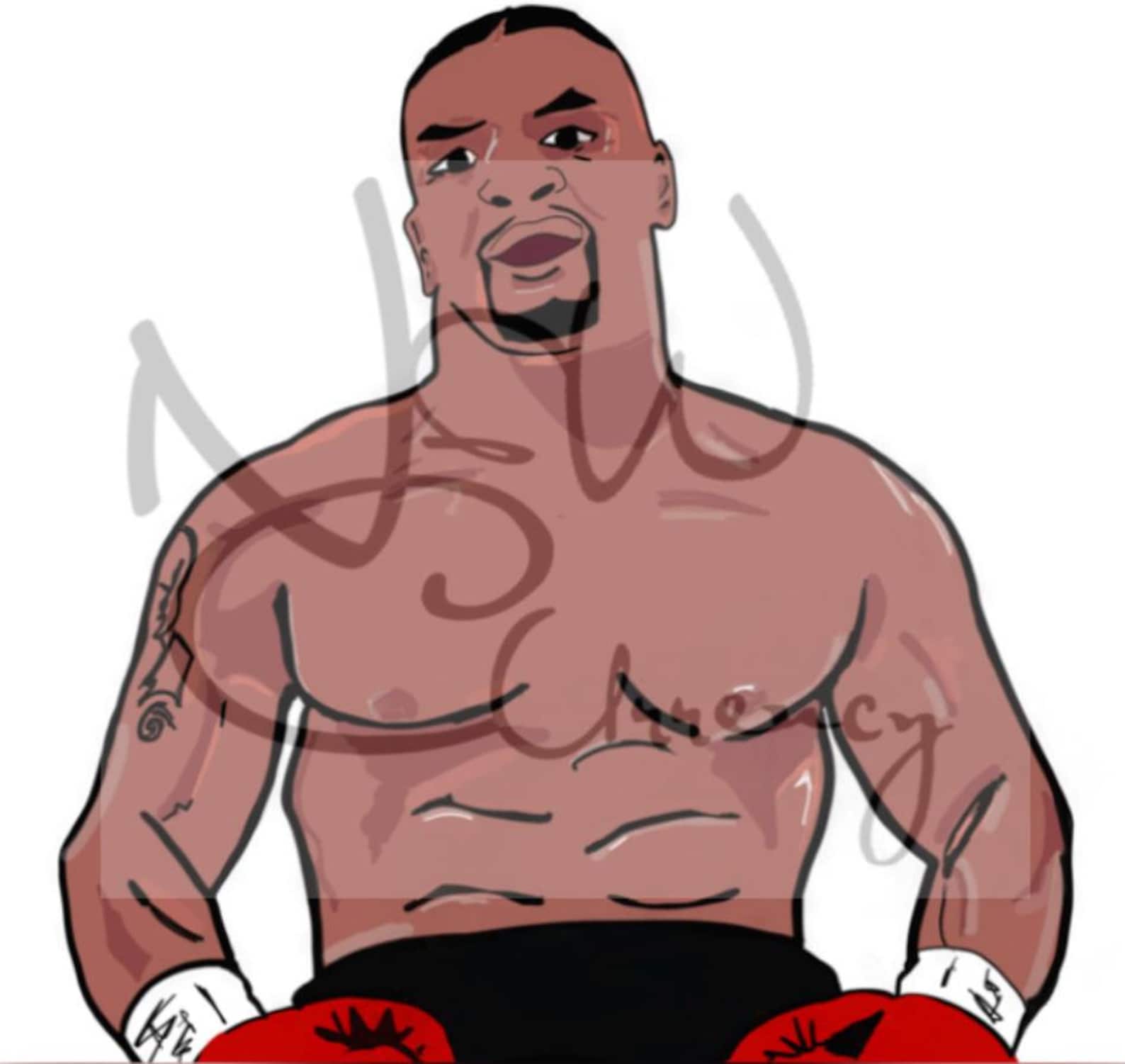 Mike Tyson punch out digital artwork JPEGPNG SVG | Etsy