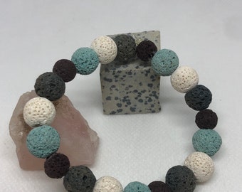 Pumice beaded bracelet