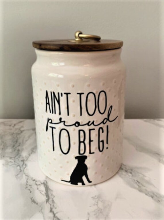 etsy dog treat jar