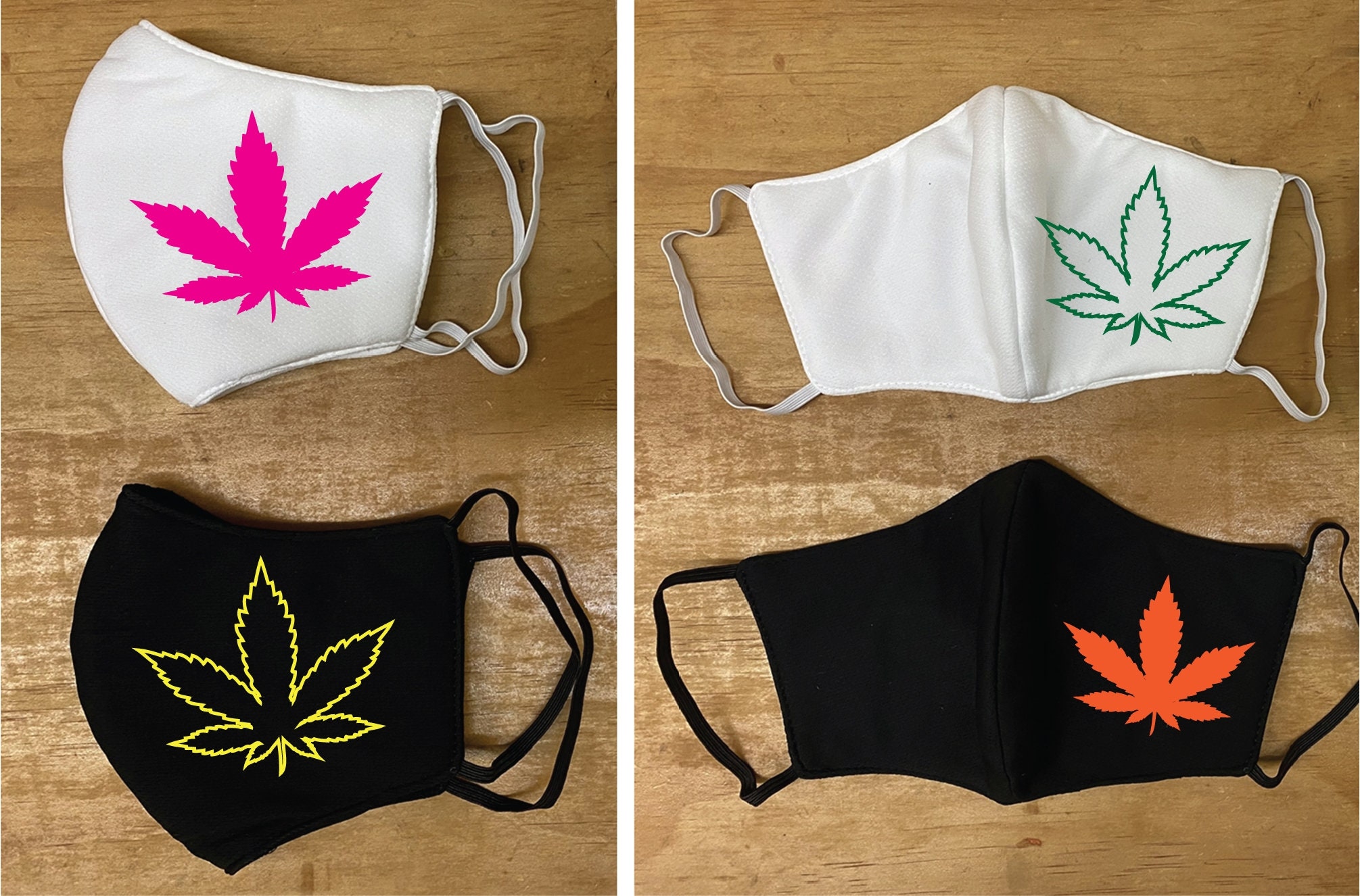 CUSTOM Cannabis Weed Plant Face Mask Strong Protection 3 Etsy