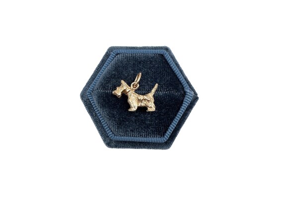 14K Gold Estate 3D Scottie Dog Charm Pendant - image 5