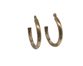 10K Gold .75” Hoop Earrings
