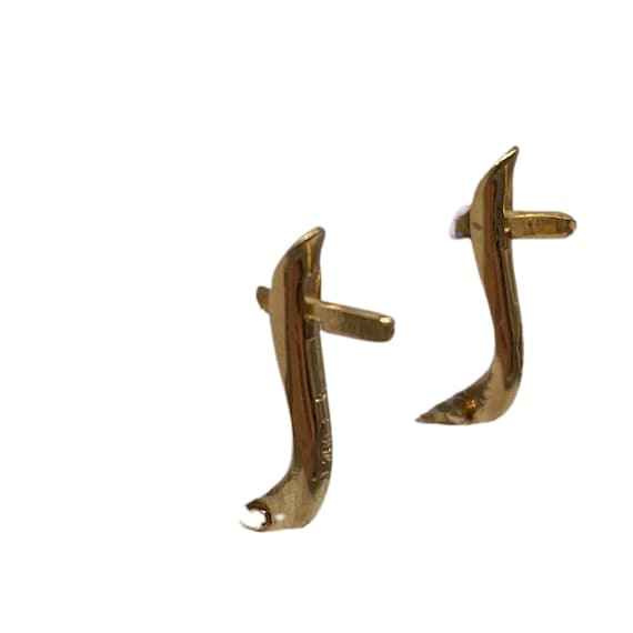 18K Gold Vintage Spinel Lever Back Earring - image 6