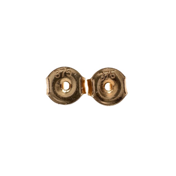 9K 9CT Gold Opal Flower Stud Earrings - image 9