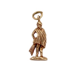 9K Gold Vintage Aquarius Water Bearer Figural 3D Charm image 4