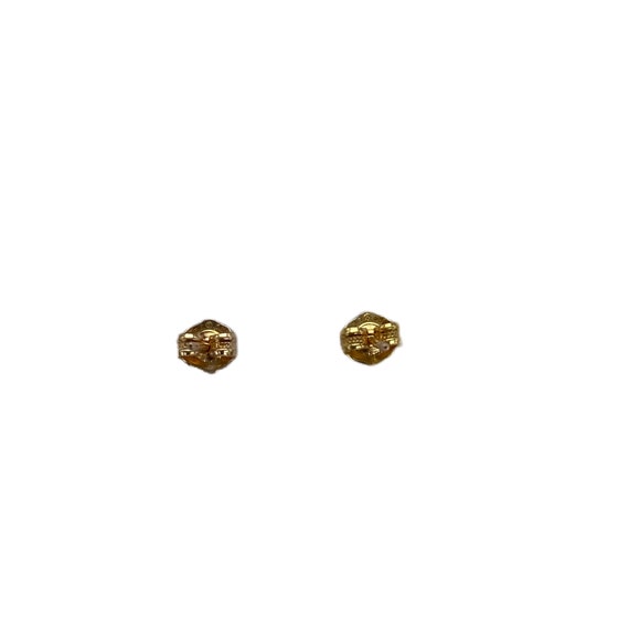 14K Gold Sapphire Heart Earrings - image 6