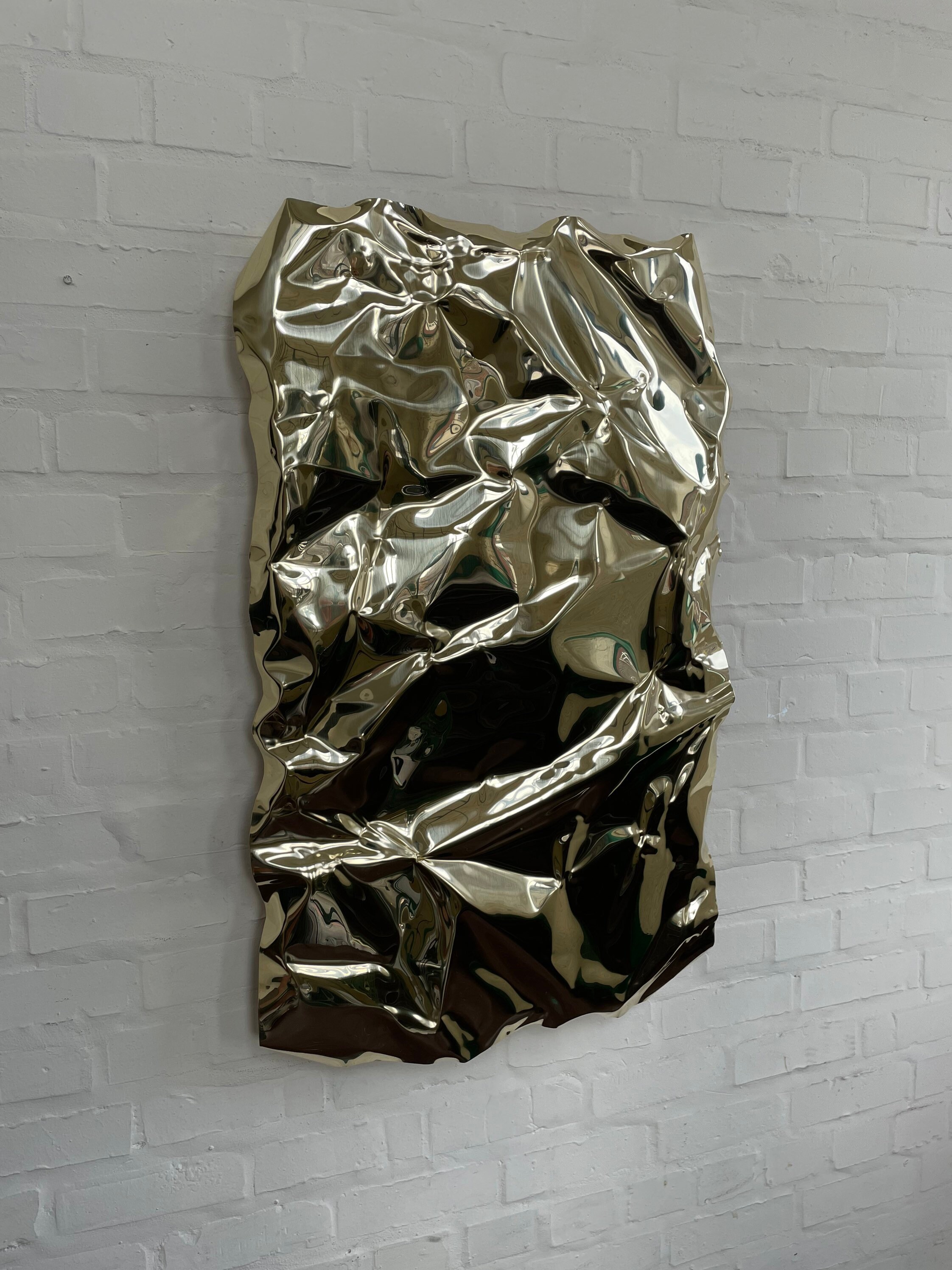 Art Sculpture Gold Wall Art Brass Art Metal Artwork Etsy