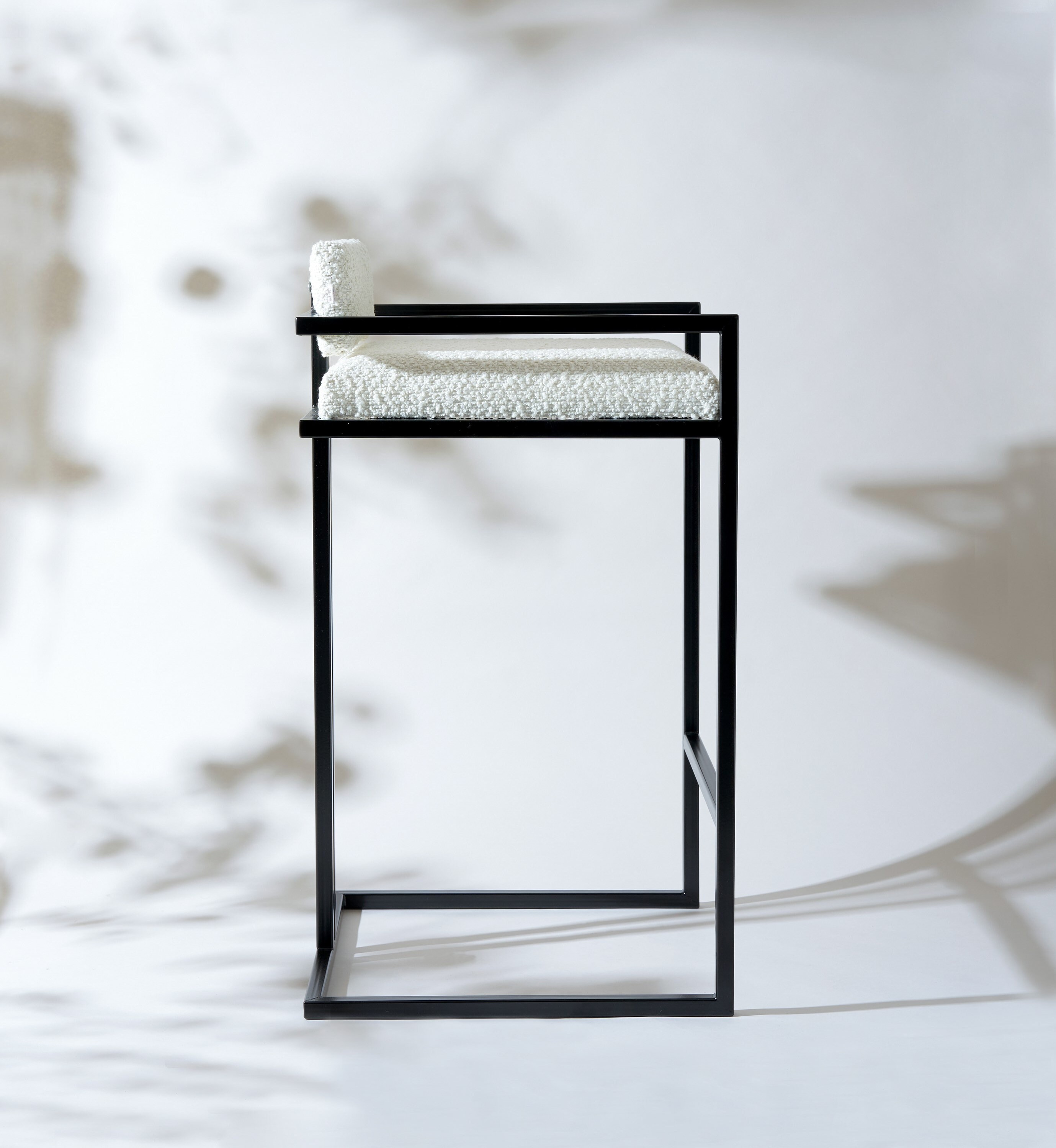 Metal Kitchen Bar Stools Made by PIERS HENRY Bouclé Bar Stools Made in