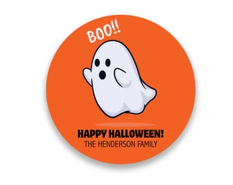 Halloween Stickers - trick or treat labels - Trunk or Treat - Happy Halloween - Treat Bag Stickers - personalized halloween stickers