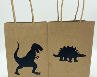 dinosaur favor bags - dinosaur birthday party - dinosaur candy bags - Dino goodie bags - Dinosaur goody bags - favor bags boys bday