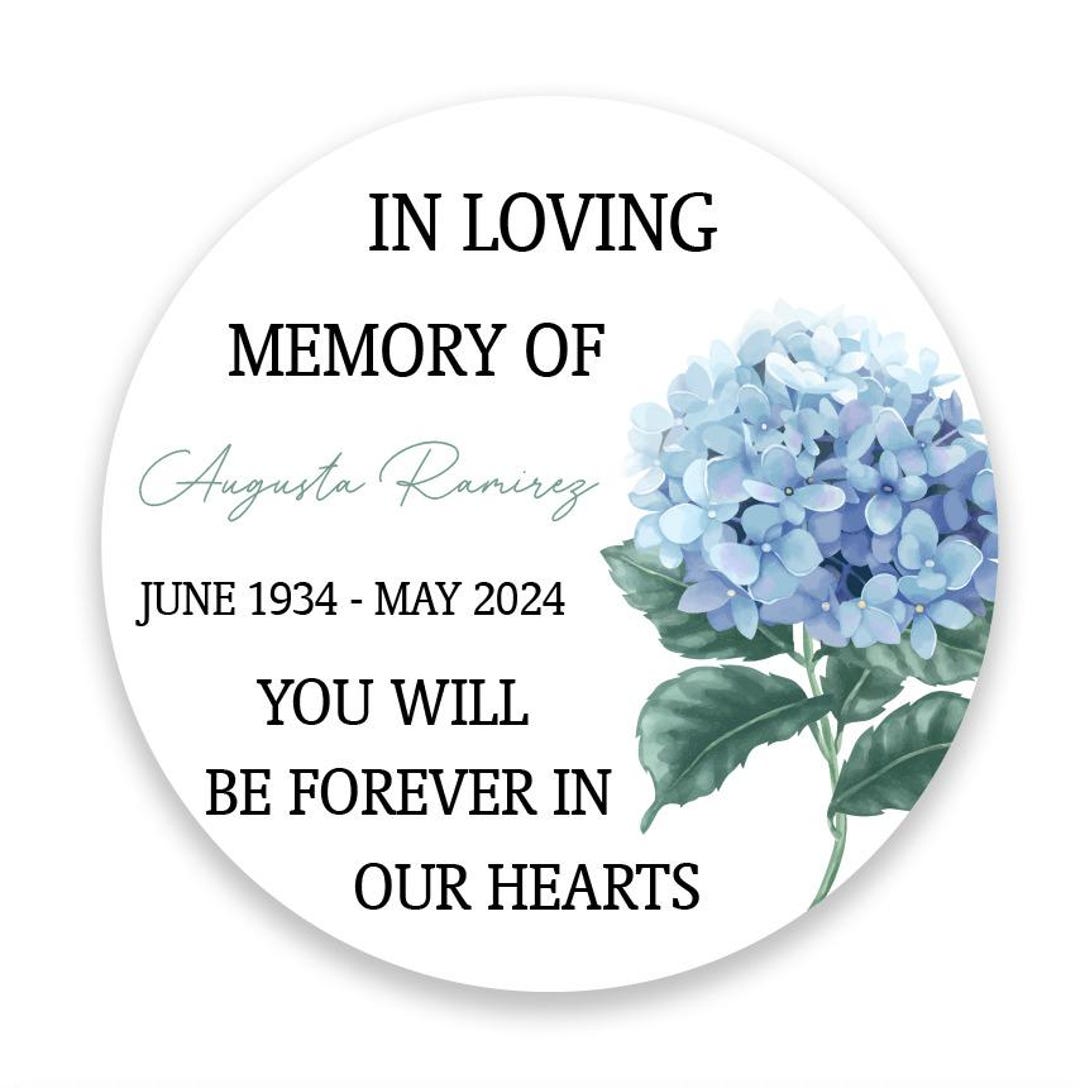 Personalized Memorial Stickers: Celebration of Life Favors (set of 40 ...