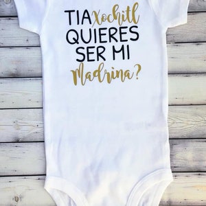 Tia quieres ser mi Madrina? - will you be my godmother - baptism - bautizo - godparents proposal - proposal - will you be my godparents