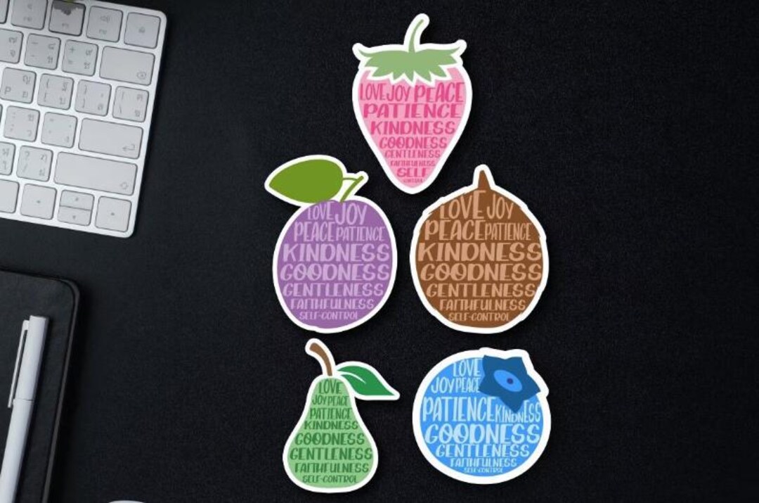 Fruits of the Spirit - Jesus Sticker - Christian Sticker - Bible ...