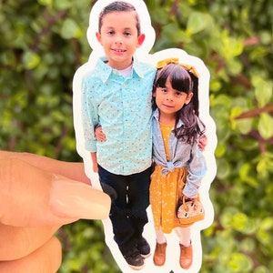 Custom Portrait Stickers - Personalized Stickers - Baby Stickers - Picture sticker - wedding sticker - friend sticker - pet stickers - favor